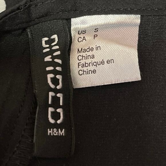 Divided by H&M Black White Polka Dots Sleeveless Sheath Cami Maxi Dress Size S - Picture 4 of 5